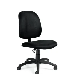 Global Goal Jenny Fabric Low Back Task Chair, Slate