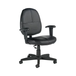 Global Leather Task Chair, Black (8993BK450/550)