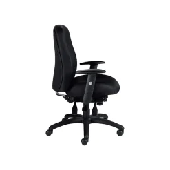Global OTG Fabric Task Chair, Patterned Black (OTG11710-QL10)