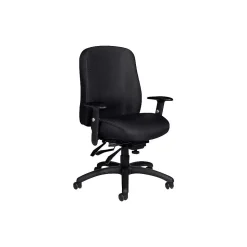 Global OTG Fabric Task Chair, Patterned Black (OTG11710-QL10)