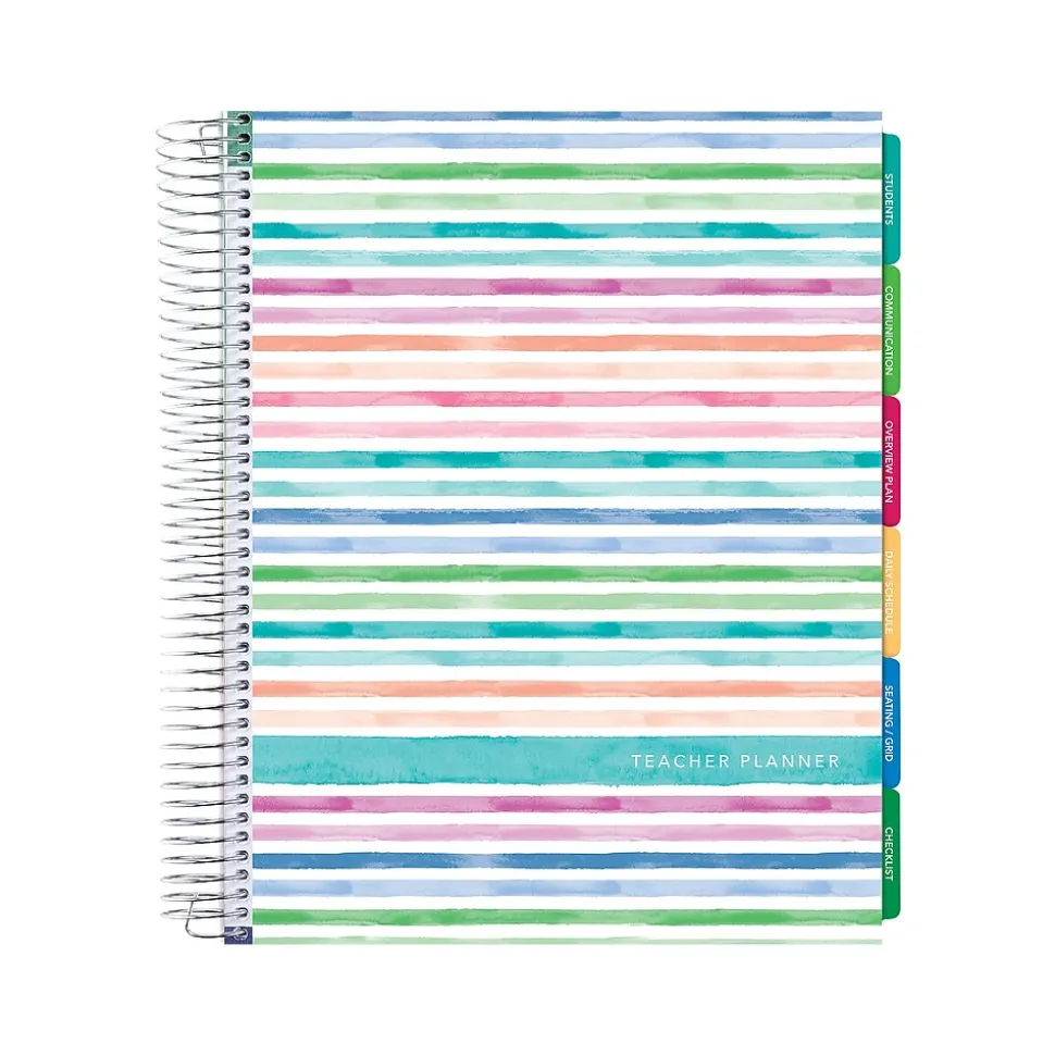 Global Printed Products Deluxe 8.5" x 11" Teacher Academic Planner, Multicolor (DTP-0001-U22-S)