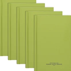 Global Printed Products Tactical Military Notebook, 5.5" x 8", 192 Sheets, Green, 5/Pack (GPP-0117-5)