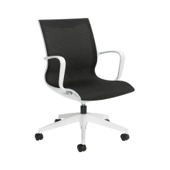 Global Solar Mesh Conference Chair, White/Black (8457MDN)