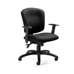 Global Supra x Jenny Fabric Medium Back Multi-Tilter Chair, Ebony
