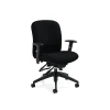Global Truform Fabric Computer and Desk Chair, Black (QSTS54513BKQL10)