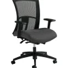 Global Vion Mesh Mid-Back Weight Sensing Synchro - Tilter Task Chair, Granite Rock (6322-8-UR20)