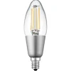 Globe Electric B11-Shape E12-Base Wi-Fi Tunable Edison-Style 40-Watt-Replacement Smart Candelabra LED Bulb, White (34918)