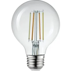 Globe Electric G25-Shape E26-Base Wi-Fi Dimmable Tunable Edison-Style 60-Watt-Equivalent Smart LED Light Bulb, White (34920)