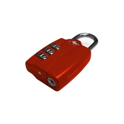 Go Green Power Travergo 3 Digit Combination Lock, Red (TR1120RD)