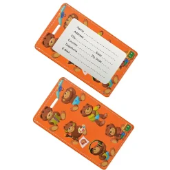 Go Green Power Travergo Bear Luggage Tag, Orange (TR1272)