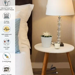 GoGreen Power 6' Extension Cord, 3-Outlet, 16 AWG, Brown (GG-24806-10)