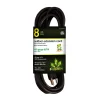 GoGreen Power 8' Indoor/Outdoor Extension Cord, 16 AWG, Black (GG-13708BK)