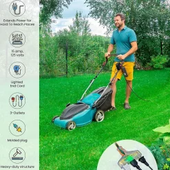 GoGreen Power 25' Indoor/Outdoor Extension Cord, 3-Outlet, 14 AWG, Orange (GG-15125)