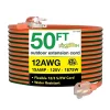 GoGreen Power 50' Indoor/Outdoor Extension Cord, 12 AWG, Orange (GG-14050)