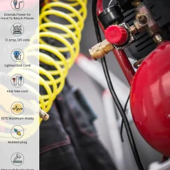 GoGreen Power 50' Indoor/Outdoor Extension Cord, 14 AWG, Orange (GG-13850)