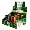 GoGreen Power COB LED Flashlight Display, Assorted Colors (GG-113-COBD12)