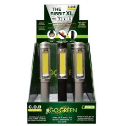 GoGreen Power Ribbit XL Aluminum Pocket Flashlight Display, Assorted Colors (GG-113-RXLDISP)