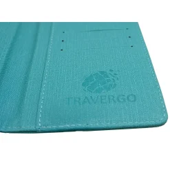 GoGreen Power Travergo Passport Holder, Blue (TR1220BL)