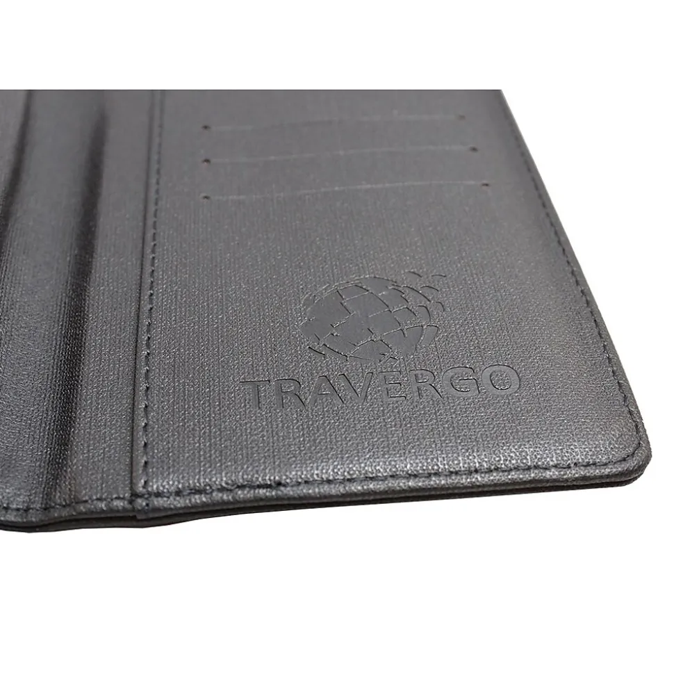 GoGreen Power Travergo Passport Holder, Black (TR1220BK)