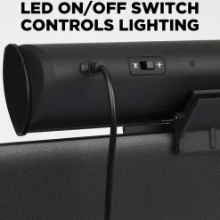 GOgroove SonaVERSE Clip-on USB-A Stereo Speaker with LEDs, Red (GGSVUSB200RDWS)