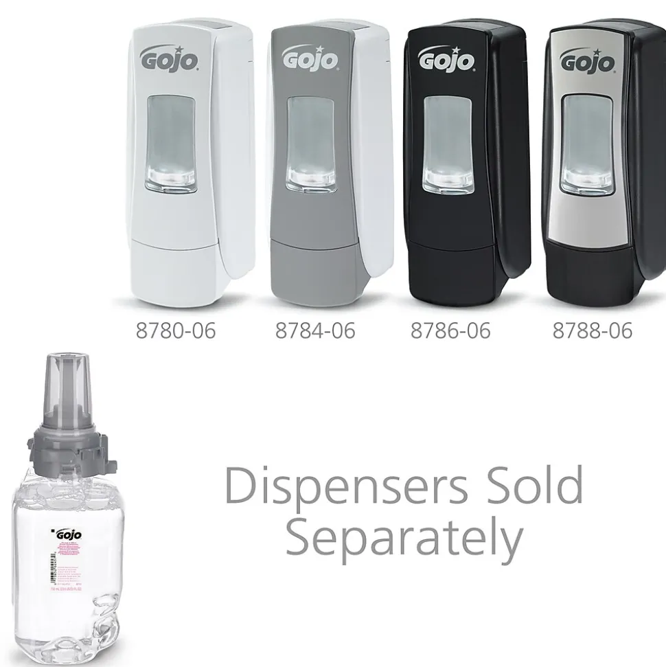 GOJO Foaming Hand Soap Refill for ADX-7 Dispenser, 23.6 oz., 4/Carton (8711-04)