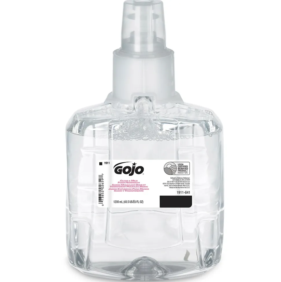 GOJO Foaming Hand Soap Refill for LTX 12 Dispenser, 40.5 oz., 2/Carton (1911-02)