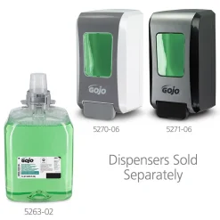 GOJO Foaming Hand Soap Refill for FMX 20 Dispenser, Cucumber Melon Scent, 67.6 oz., 2/Carton (5263-02)