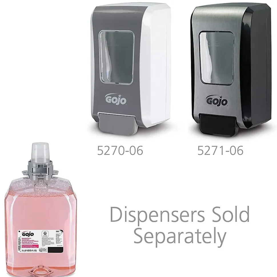 GOJO Luxury Foaming Hand Soap Refill for FMX 20 Dispenser, Cranberry Scent, 2000 ml., 2/Carton (5261-02)