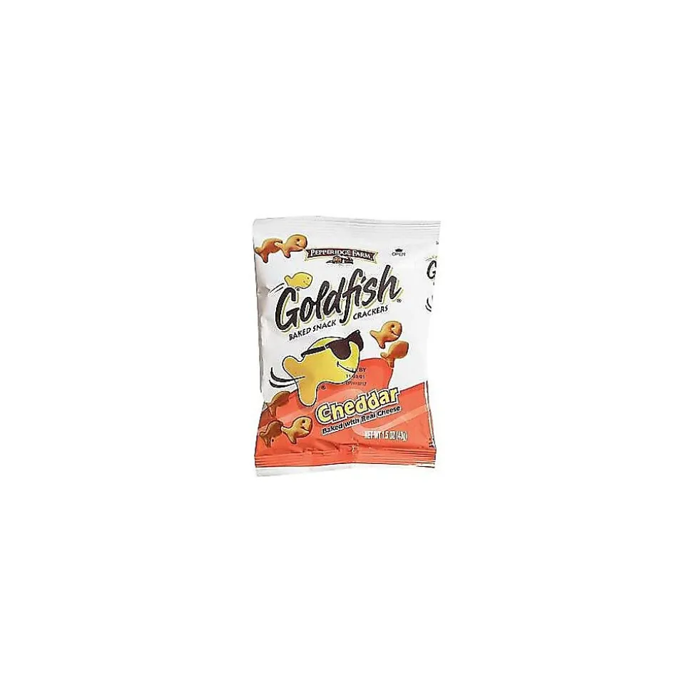 Goldfish Cheddar Crackers, 1.5 oz., 72 Packs/Box (CAM13539)