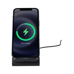 Gomovi by Vivitar Wireless Charging Stand for Qi Enabled Devices, Black (VM30090NBKT3512)