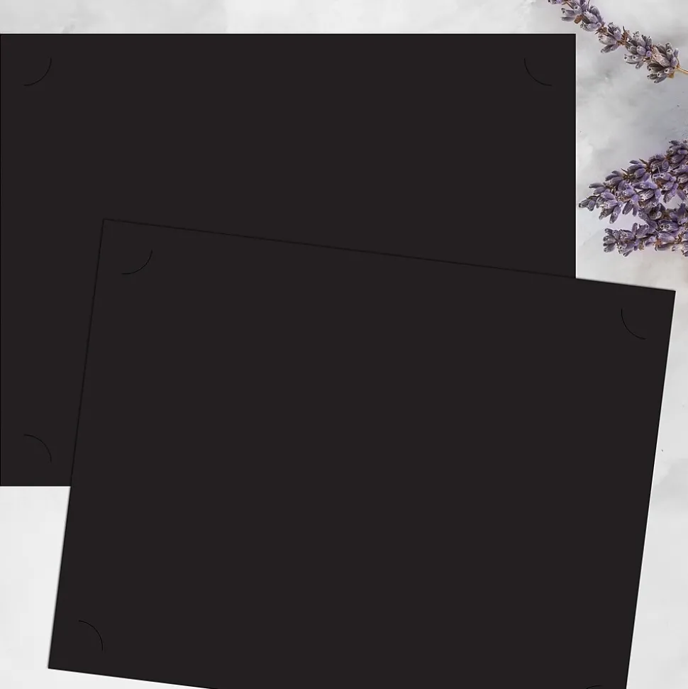 Great Papers Certificate Certificate Holders, 9.38" x 12", Black, 10/Pack (2019013)