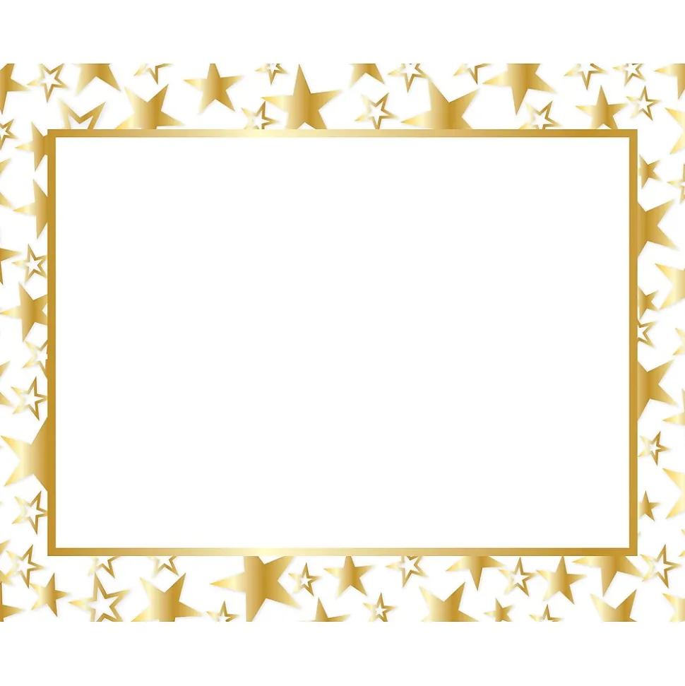 Great Papers Certificates, 8.5" x 11", Gold and White, 50/Pack (2014025)