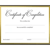 Great Papers Completion Certificates, 8.5" x 11", White/Black/Gold, 15/Pack (2020150)