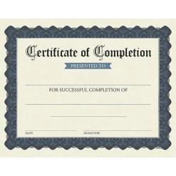 Great Papers Completion Certificates, 8.5" x 11", Stone Blue, 15/Pack (2020149)
