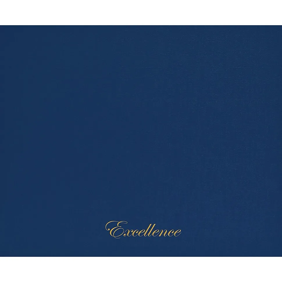 Great Papers Excellence Certificate Holders, 9.34" x 12", Blue/Gold, 5/Pack (2017044)