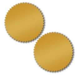 Great Papers! Gold Certificate Seal, 100/Pack (901200PK2)