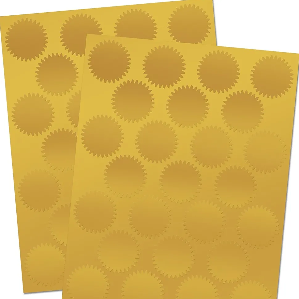 Great Papers! Gold Foil Value Certificate Seals, 100/Pack (949351)