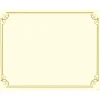 Great Papers Golden Scroll Frame Foil Certificates, 8.5" x 11", Beige/Gold, 12/Pack (2011859)