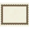 Great Papers Matte Certificates, 8.5" x 11", Beige/Gold, 100/Pack (934000)