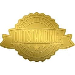 Great Papers! Outstanding Ribbon Foil Seal, 48/Pack (20104102)