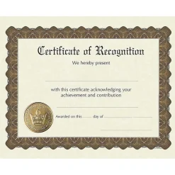 Great Papers Recognition Foil Certificates, 8.5" x 11", 6/Pack (930200)