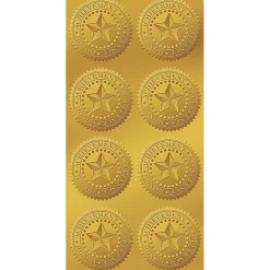 Great Papers Star Seals 1.75", Gold, 96/Pack (903419PK2)