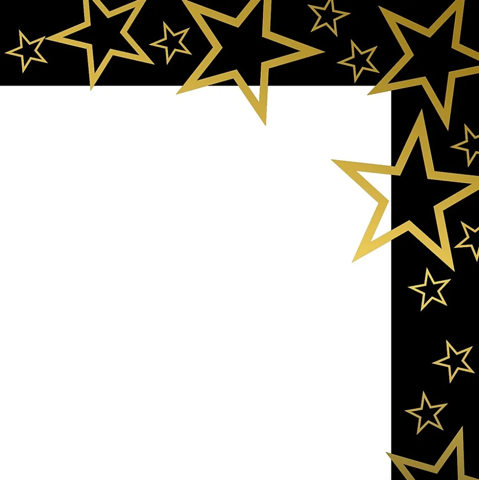 Great Papers Star Search Certificates, 8.5" x 11", White/Black/Gold, 15/Pack (2020001)