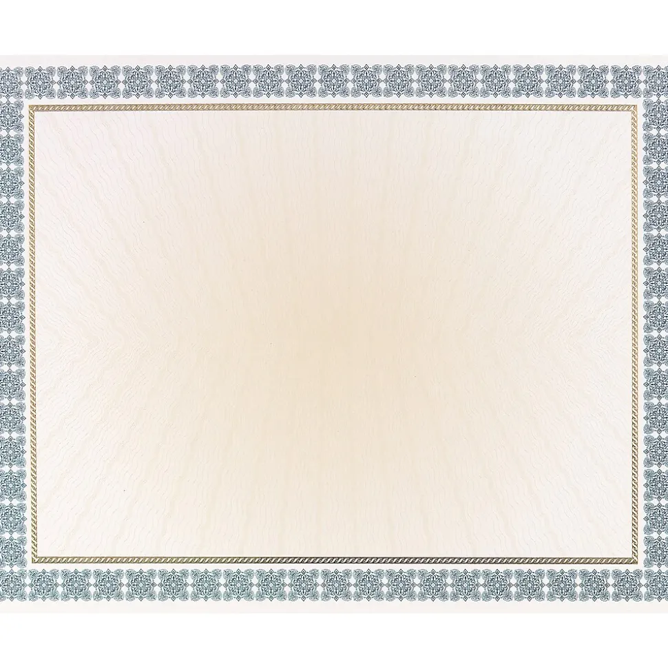 Great Papers Westminster Certificates, 8.5" x 11", Blue Foil, 15/Pack (963024)