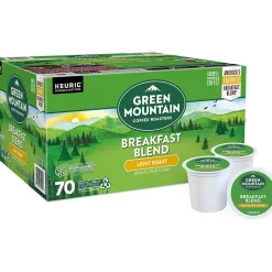 Green Mountain Breakfast Blend Coffee Keurig® K-Cup® Pods, Light Roast, 70/Box (5000373741)