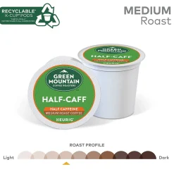 Green Mountain Coffee Roasters Half-Caff Coffee Keurig® K-Cup® Pods, Medium Roast, 48/Box (357446)