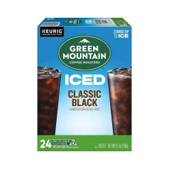 Green Mountain Coffee Roasters Classic Black Iced Coffee Keurig® K-Cup® Pods, Medium Roast, 24/Box (5000372042)