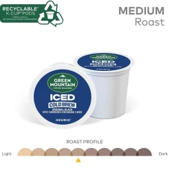 Green Mountain Coffee Roasters Classic Black Iced Coffee Keurig® K-Cup® Pods, Medium Roast, 80/Carton (5000372042CT)