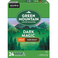 Green Mountain Dark Magic Decaf Coffee Keurig® K-Cup® Pods, Dark Roast, 96/Carton (504067)