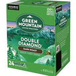 Green Mountain Double Diamond Coffee, Dark Roast, Keurig® K-Cup® Pods, 96/Carton (GMT4066CT)